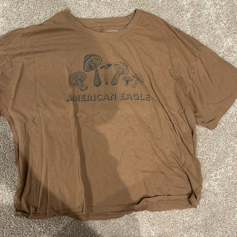 Never worn American Eagle mushroom tshirt